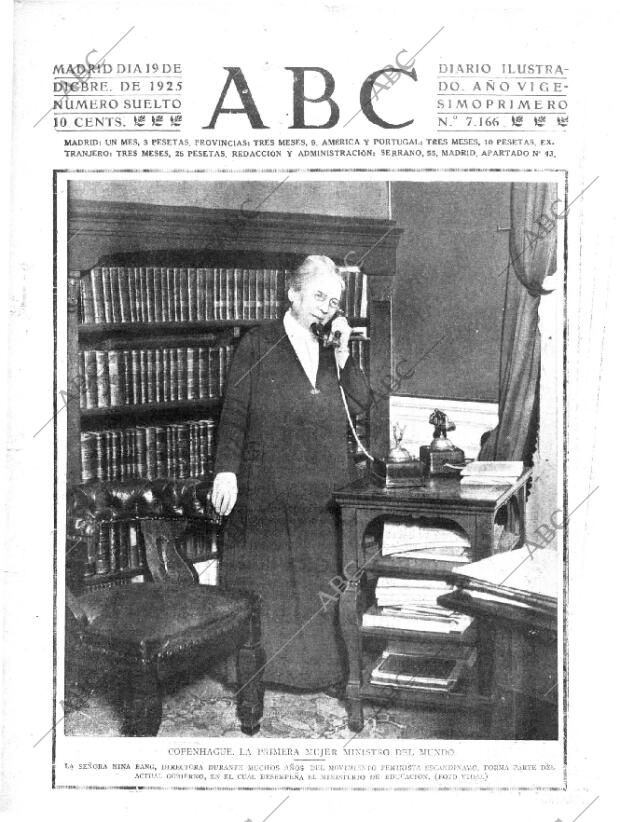 ABC MADRID 19-12-1925 página 1