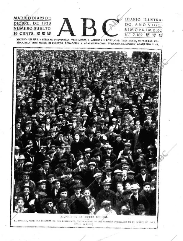 ABC MADRID 23-12-1925 página 1
