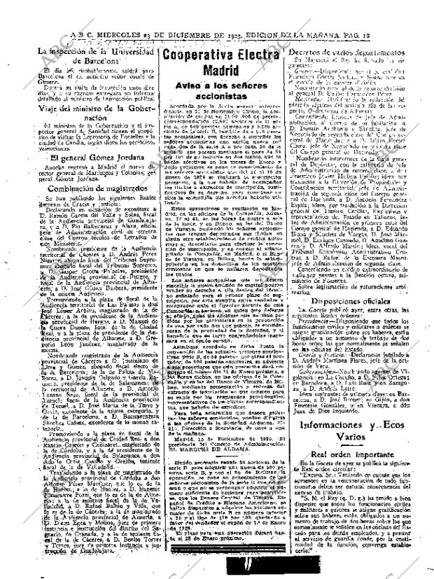 ABC MADRID 23-12-1925 página 16