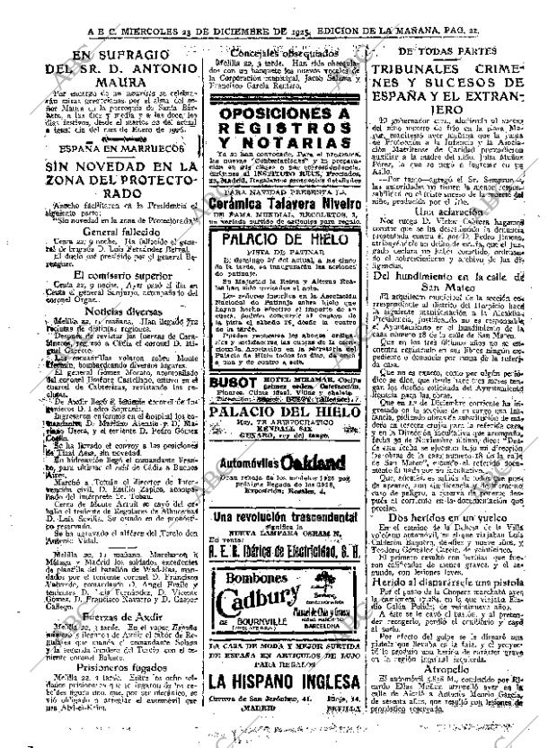 ABC MADRID 23-12-1925 página 19