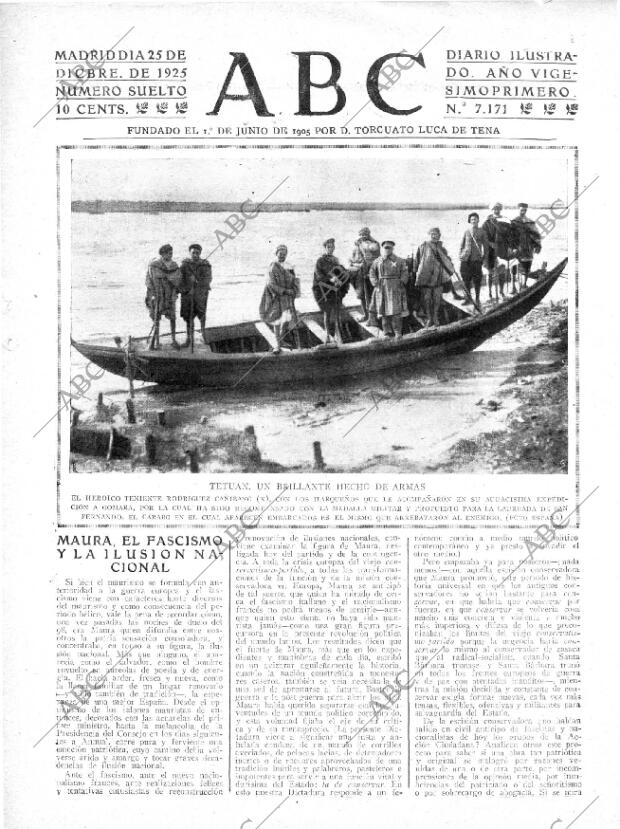 ABC MADRID 25-12-1925 página 1