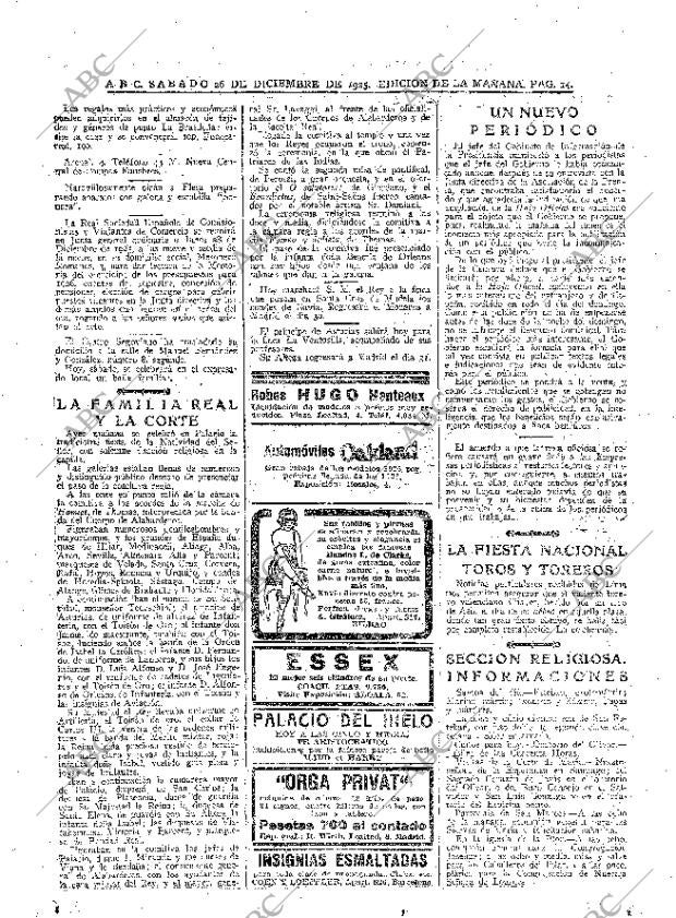 ABC MADRID 26-12-1925 página 14