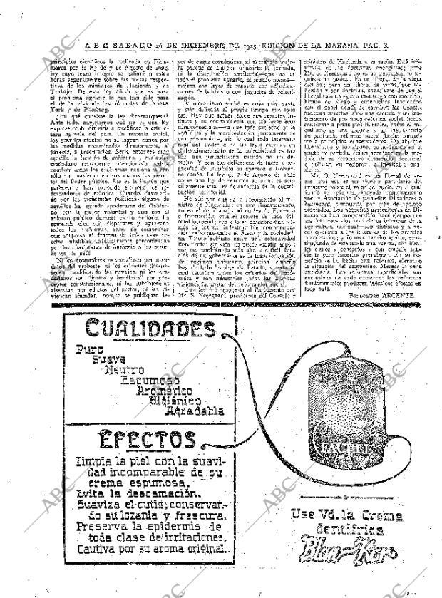 ABC MADRID 26-12-1925 página 8