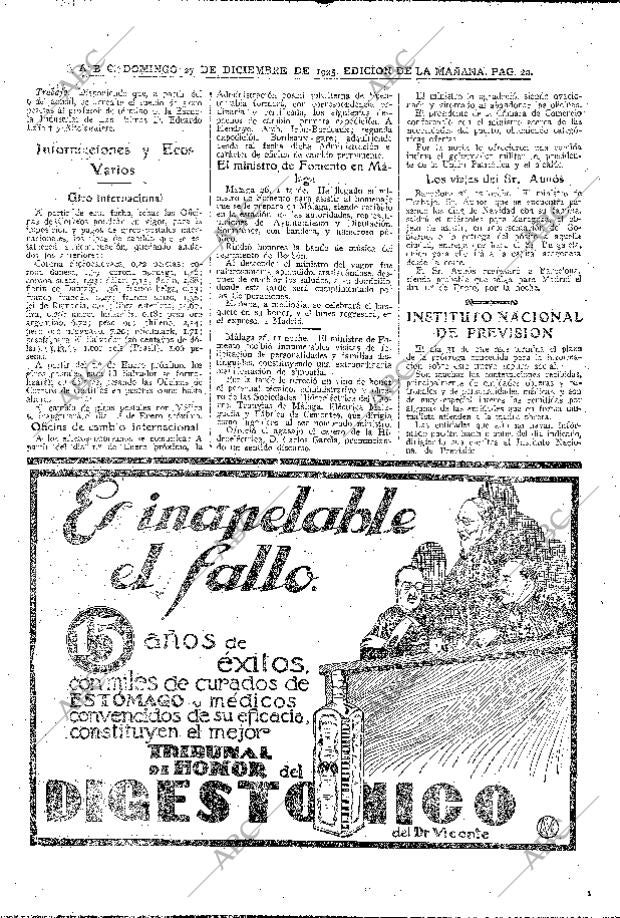 ABC MADRID 27-12-1925 página 20