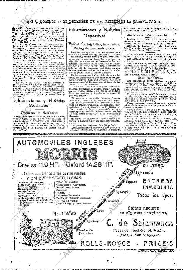 ABC MADRID 27-12-1925 página 36