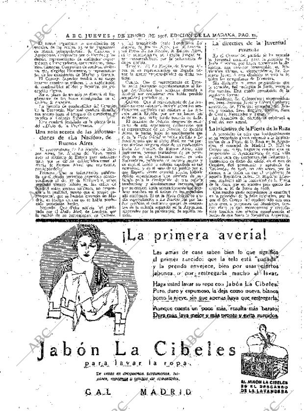 ABC MADRID 07-01-1926 página 10
