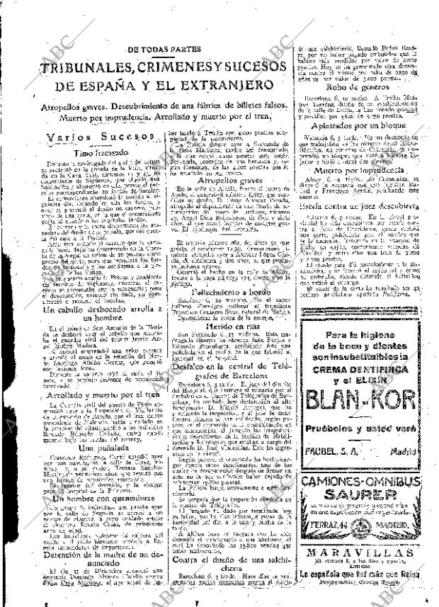 ABC MADRID 07-01-1926 página 15