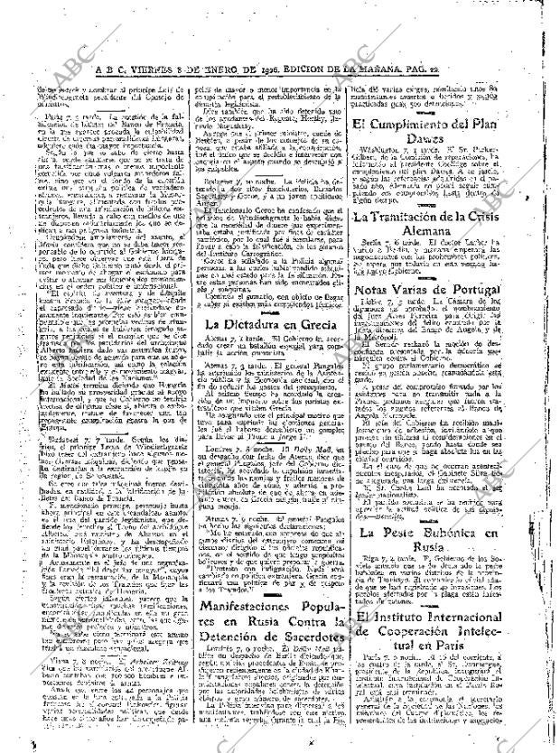 ABC MADRID 08-01-1926 página 22