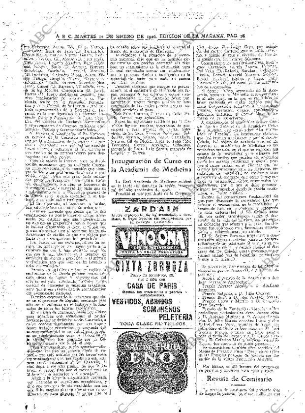 ABC MADRID 12-01-1926 página 18