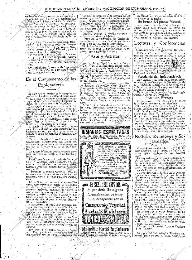 ABC MADRID 12-01-1926 página 19