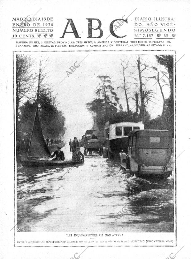 ABC MADRID 13-01-1926 página 1