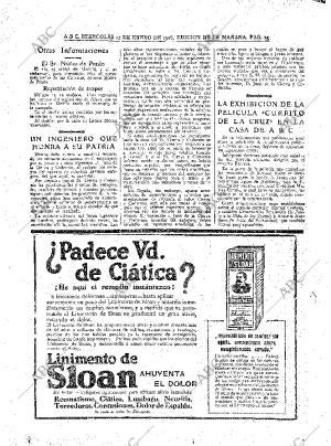 ABC MADRID 13-01-1926 página 14