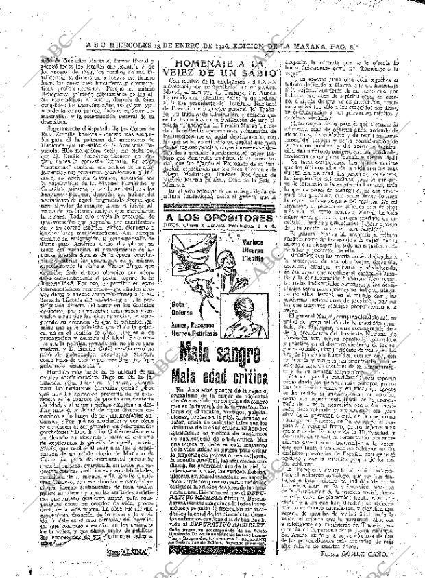 ABC MADRID 13-01-1926 página 8
