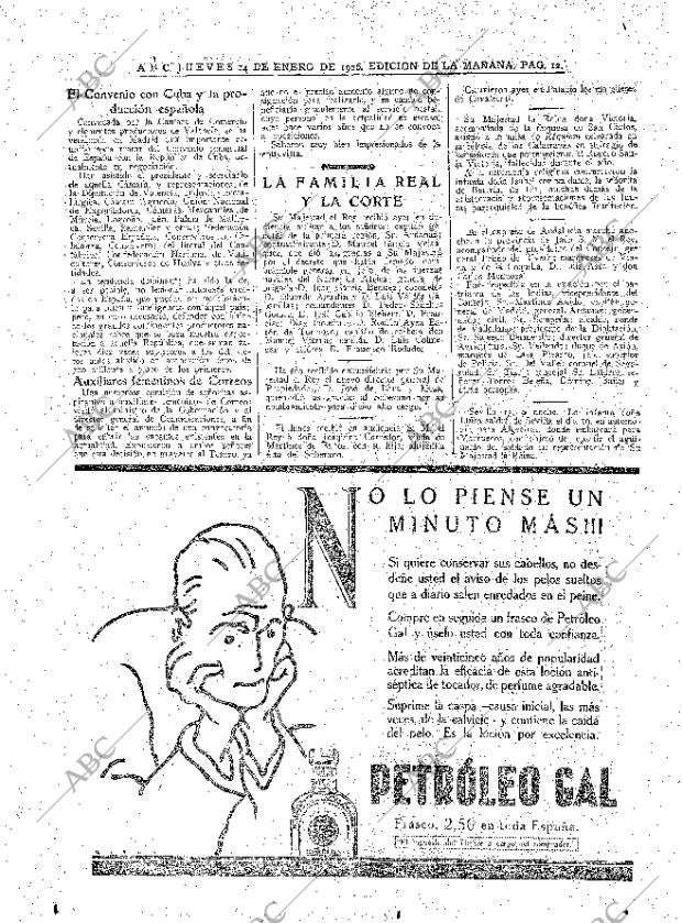 ABC MADRID 14-01-1926 página 12