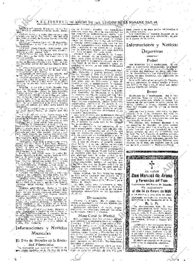 ABC MADRID 14-01-1926 página 26