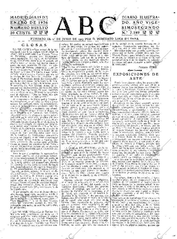 ABC MADRID 15-01-1926 página 3