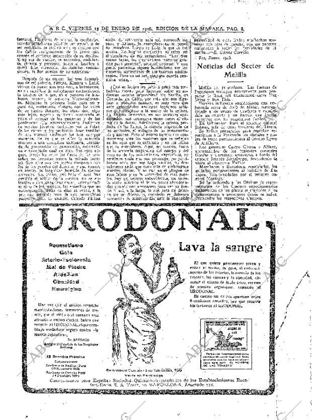 ABC MADRID 15-01-1926 página 8