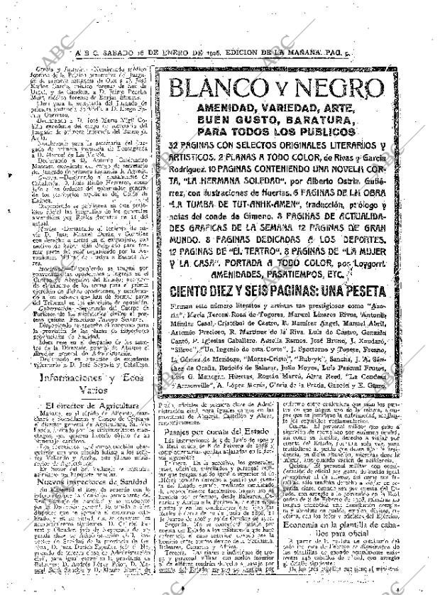 ABC MADRID 16-01-1926 página 9