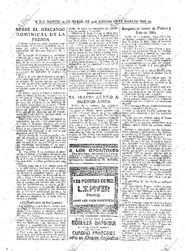 ABC MADRID 19-01-1926 página 11