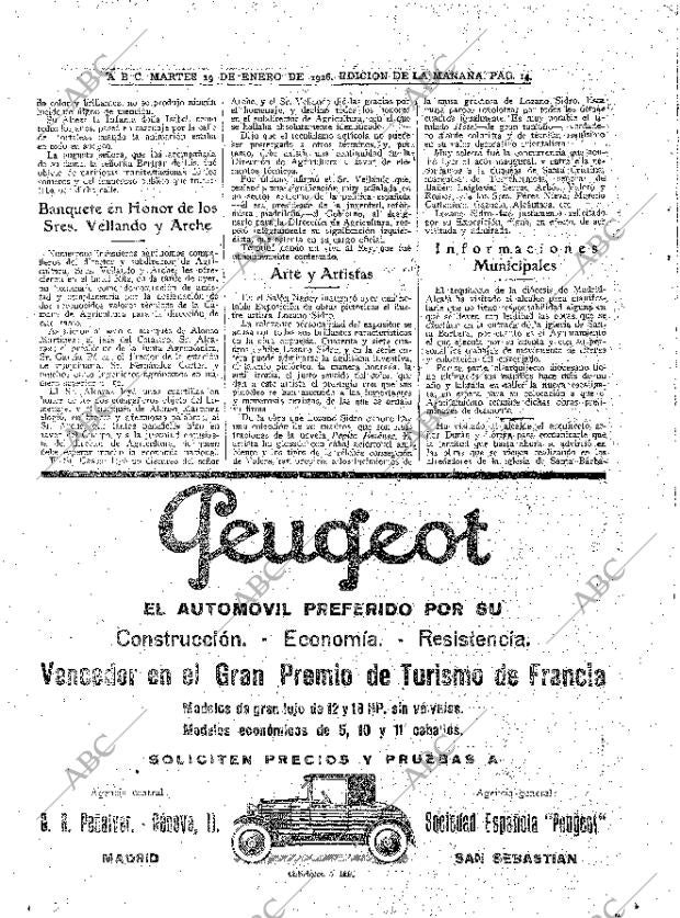 ABC MADRID 19-01-1926 página 14