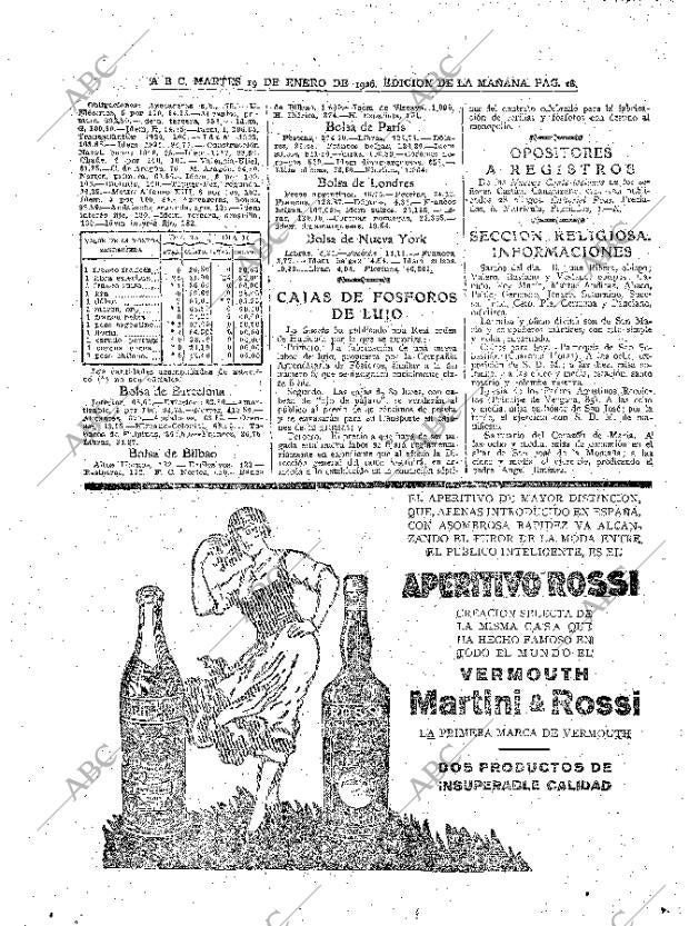 ABC MADRID 19-01-1926 página 18