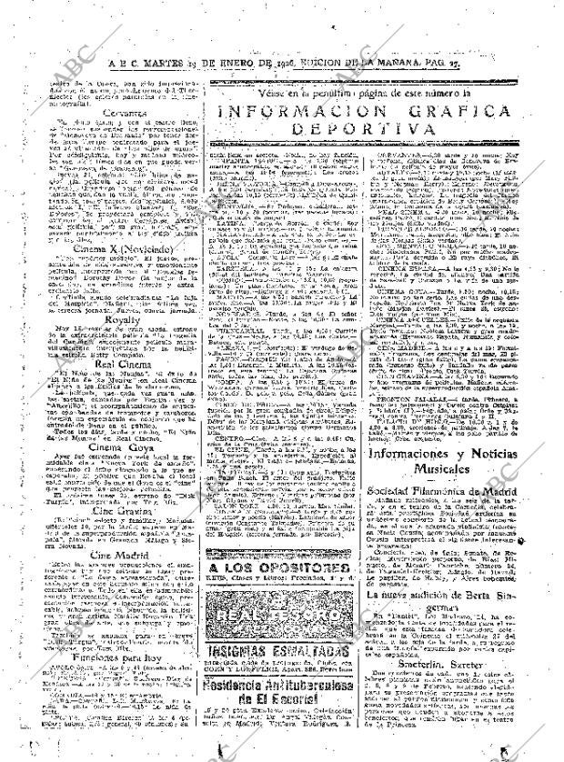 ABC MADRID 19-01-1926 página 27