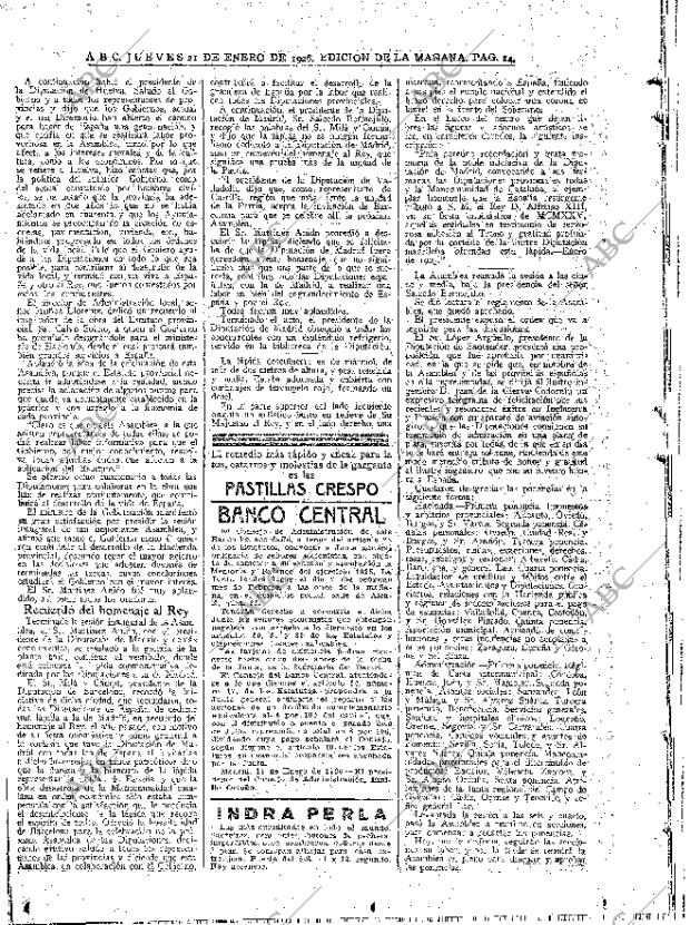 ABC MADRID 21-01-1926 página 14