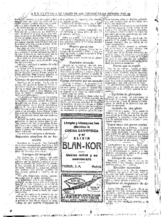 ABC MADRID 21-01-1926 página 20
