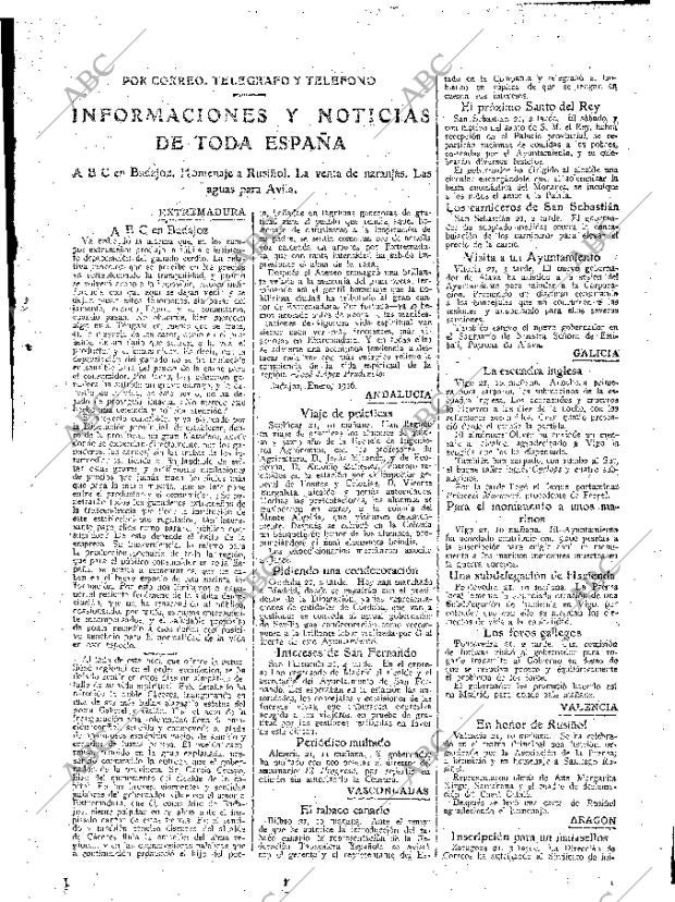 ABC MADRID 22-01-1926 página 23