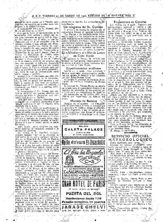 ABC MADRID 22-01-1926 página 8