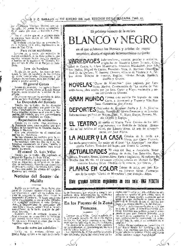 ABC MADRID 23-01-1926 página 11