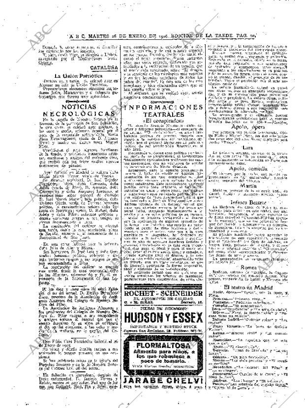 ABC MADRID 26-01-1926 página 20