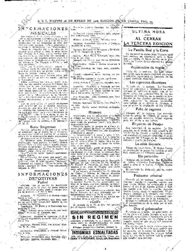 ABC MADRID 26-01-1926 página 22