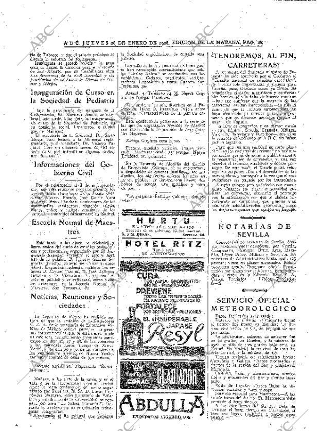 ABC MADRID 28-01-1926 página 16