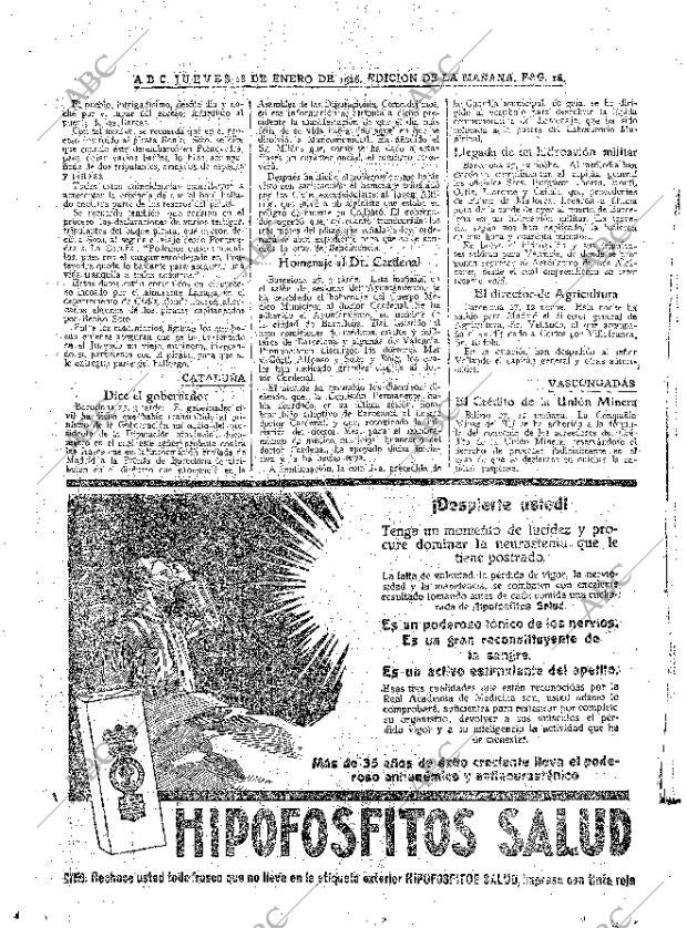 ABC MADRID 28-01-1926 página 18