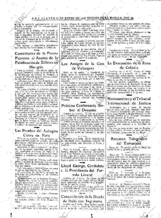 ABC MADRID 28-01-1926 página 22