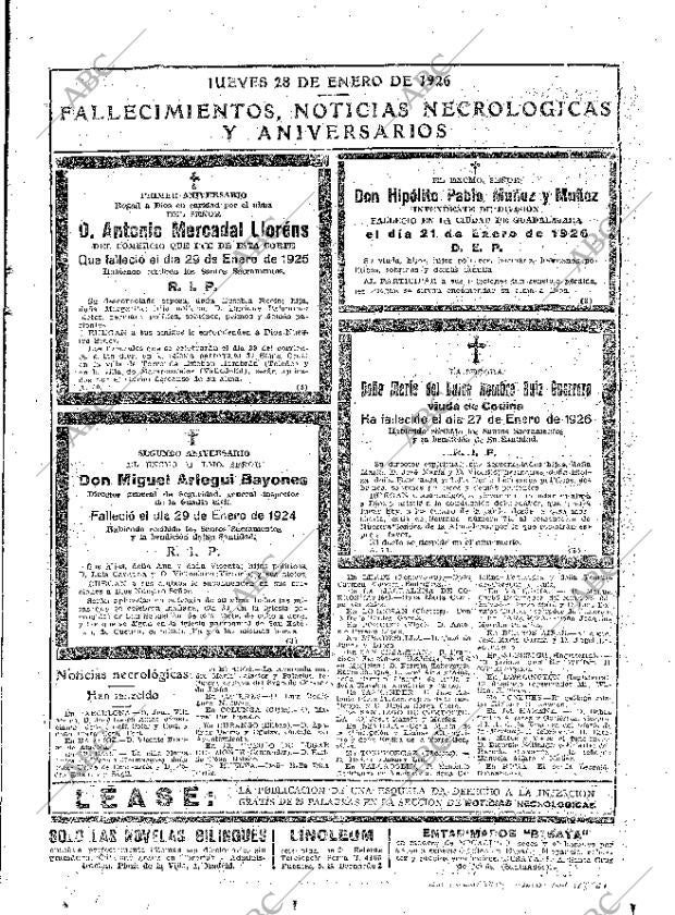 ABC MADRID 28-01-1926 página 29