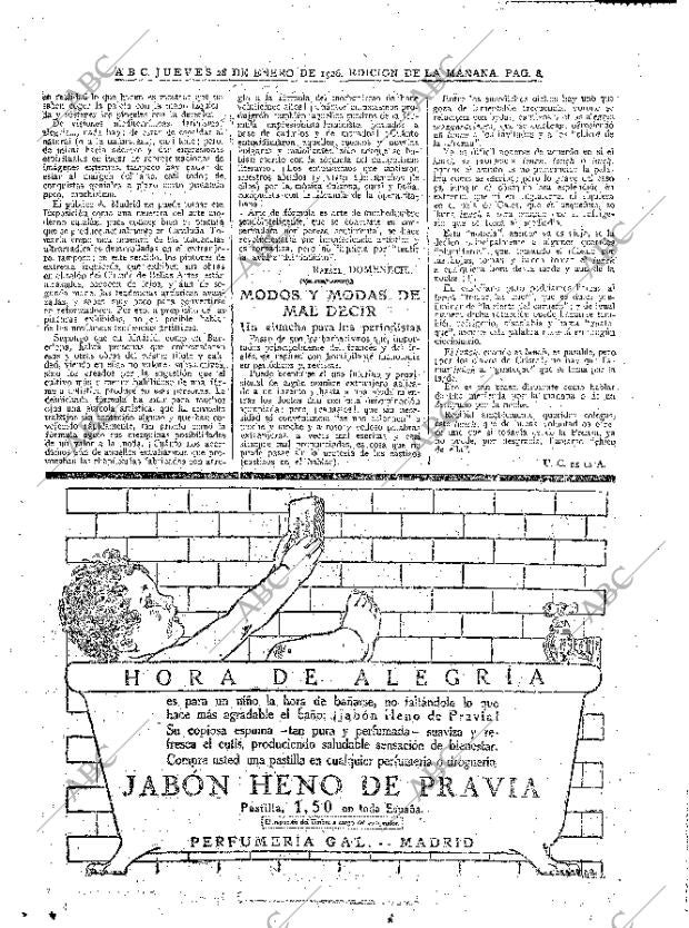 ABC MADRID 28-01-1926 página 8