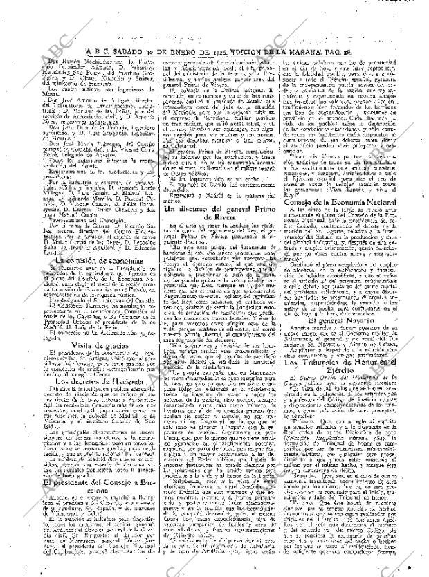 ABC MADRID 30-01-1926 página 16