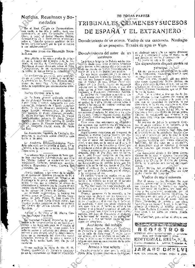 ABC MADRID 30-01-1926 página 19