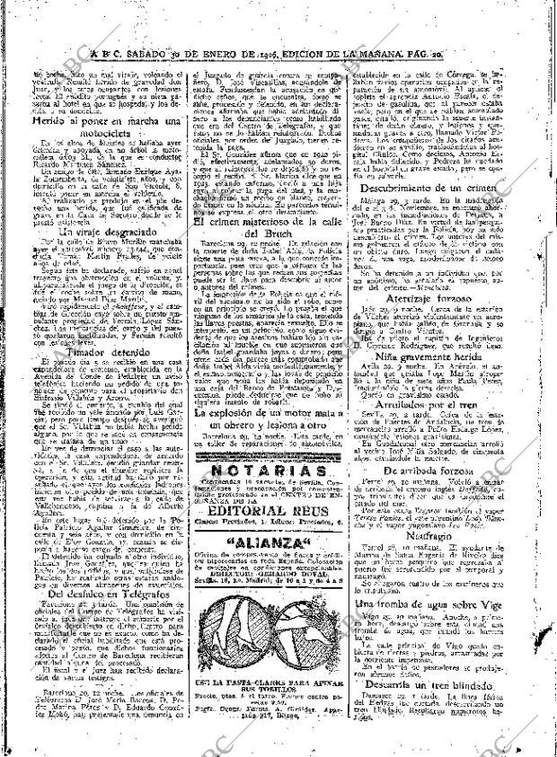 ABC MADRID 30-01-1926 página 20