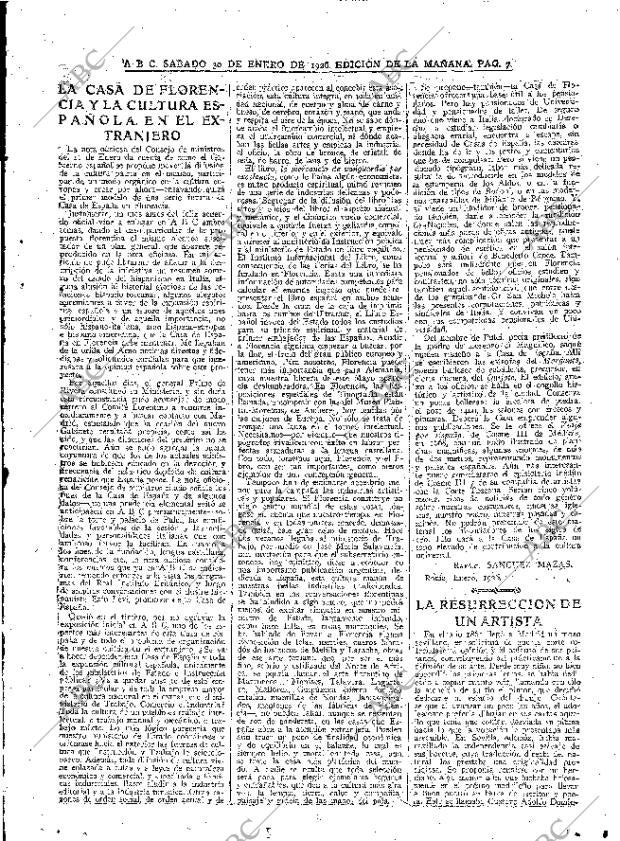ABC MADRID 30-01-1926 página 7