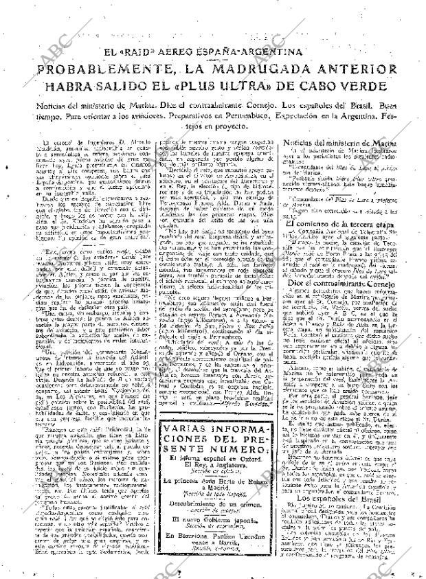 ABC MADRID 30-01-1926 página 9