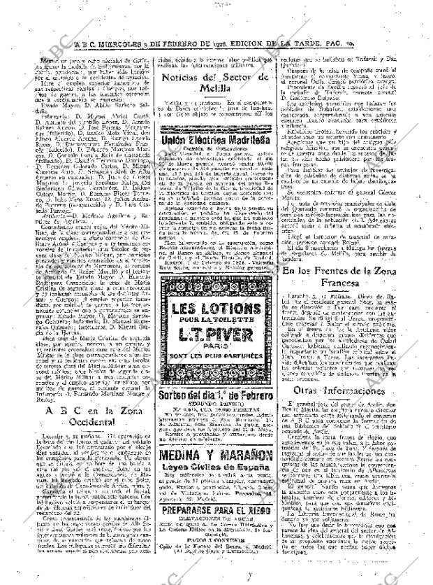 ABC MADRID 03-02-1926 página 10
