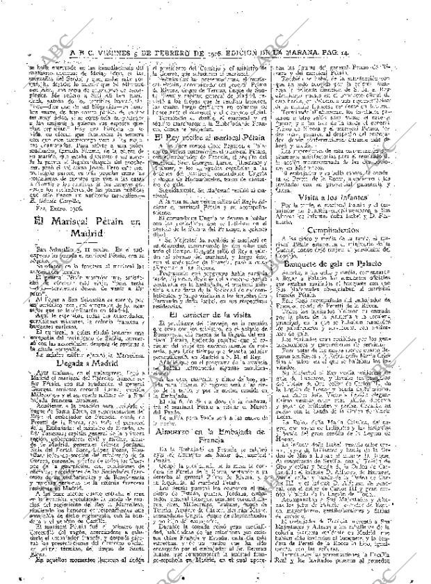 ABC MADRID 05-02-1926 página 14