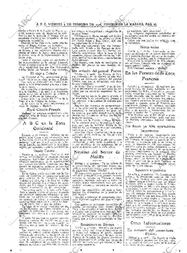 ABC MADRID 05-02-1926 página 16
