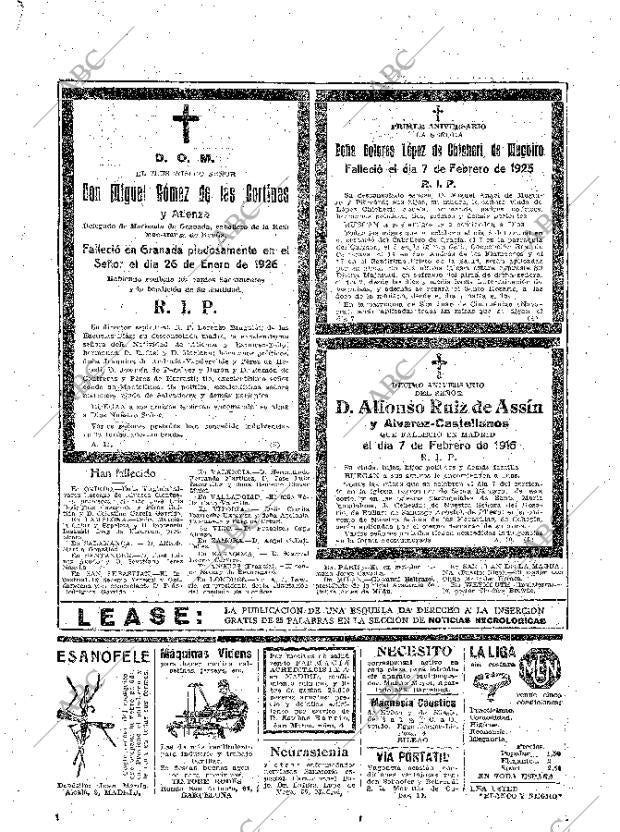 ABC MADRID 05-02-1926 página 32