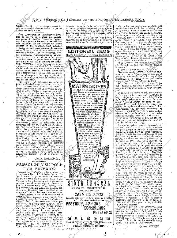ABC MADRID 05-02-1926 página 8