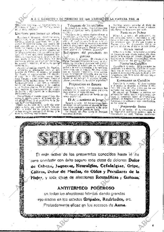 ABC MADRID 07-02-1926 página 18