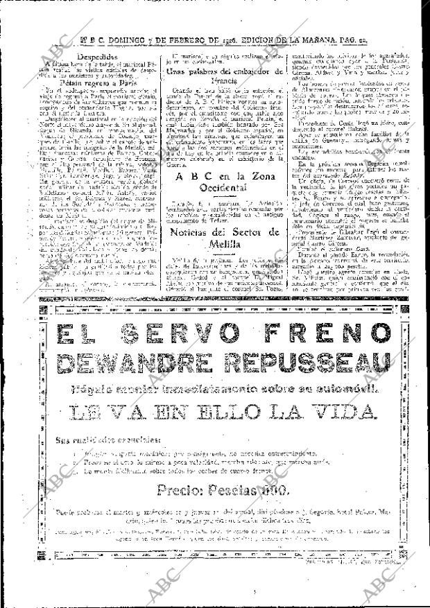 ABC MADRID 07-02-1926 página 22